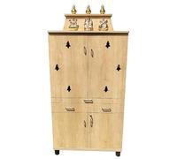 Inicio Templo/Pooja mandir (72 x 36 x 12 pulgadas) en Beige Colr