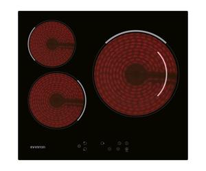 Inifiniton VIT3P54W Placa Vitrocerámica 3 Zonas 60cm Negra