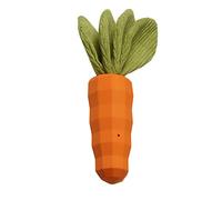 INIFLM Chirriante - Juguetes para masticar perros de zanahoria, juguetes de goma indestructibles para masticadores agresivos, juguetes interactivos para cachorros perros medianos (naranja)