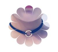 Inilbran Boho Círculo Hueco De Terciopelo Collar De Gargantilla Collar De Gamuza Negro Punk Cuerda Collar De La Clavícula Collar De La Vendimia Collar De La Cadena Karma Gótica Joyería Para Las