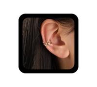 Inilbran Boho Corona Oreja Manguito Pendientes Vintage Hueco Princesa Manguito Cartílago Pendientes De Oro Corona Envoltura Aro Pendiente No Piercing Clip Pendiente De La Joyería Para Las Mujeres
