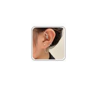Inilbran Boho Cristal Serpiente Pendientes Ear Cuff Plata Cz Serpiente Cuff Wrap Pendientes Vintage Serpiente Trepadora Pendiente Gothic Cz Serpiente Serpiente Animal Pendientes Joyeria Para