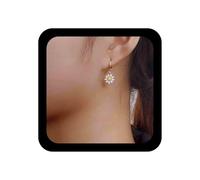 Inilbran Boho Girasol Pendientes De Aro De Oro Margarita Pendientes De La Flor De La Vendimia Pendientes De La Gota De La Flor Diminuta Girasol Cuelgan Pendientes De Joyería Para Las Mujeres Y Las