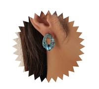 Inilbran Boho Zafiro Pendientes De Cristal Zafiro Azul Studs Pendientes Vintage Lágrima Zafiro Pendientes De Piedras Preciosas Brillante Cz Pendientes De Cristal Joyas Para Mujeres Y Niñas