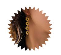 Inilbran Pendientes Boho Girasol Oro Flor Margarita Pendientes Largos Borla Flores Largas Pendientes Margarita Vintage Girasol Margarita Pendientes Joyas Para Mujeres Y Chicas Adolescentes
