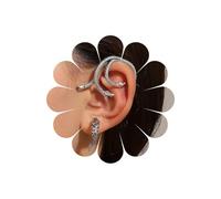 Inilbran Punk Serpiente Ear Cuff Pendientes Plata Serpiente Ear Jacket Vintage Tres Cabezas Serpiente Ear Climber Gothic Evil Snake Cuff Wrap Crawler Jewelry For Women