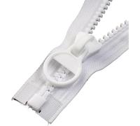 ININOSNP Accesorios de Costura Cremallera Completa, Adecuada for Chaquetas de Plumas, Abrigos y Tiendas de campaña - 1 Pieza(Bianco,250cm)