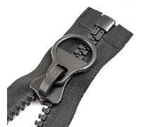 ININOSNP Accesorios de Costura Cremallera Completa, Adecuada for Chaquetas de Plumas, Abrigos y Tiendas de campaña - 1 Pieza(Nero,120cm)