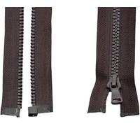 ININOSNP Accesorios de Costura Cremallera de plástico con Cierre automático Tipo Deslizador, Adecuada for Costura de Prendas, 2 Piezas(Coffee,70cm)