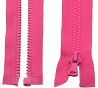 ININOSNP Accesorios de Costura Cremallera de plástico con Cierre automático Tipo Deslizador, Adecuada for Costura de Prendas, 2 Piezas(Red1,90cm)