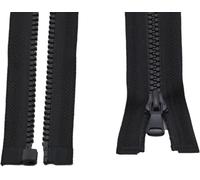 ININOSNP Accesorios de Costura Cremallera de plástico con Cierre automático Tipo Deslizador, Adecuada for Costura de Prendas, 2 Piezas(Nero,70cm)