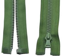ININOSNP Accesorios de Costura Cremallera de plástico con Cierre automático Tipo Deslizador, Adecuada for Costura de Prendas, 2 Piezas(Green,70cm)