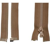 ININOSNP Accesorios de Costura Cremallera de plástico con Cierre automático Tipo Deslizador, Adecuada for Costura de Prendas, 2 Piezas(Brown,70cm)