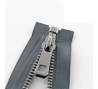ININOSNP Accesorios de Costura Cremalleras metálicas platinadas: adecuadas for Ropa, Calzado, Bolsillos y Accesorios, 1 Unidad(Grigio,85cm)