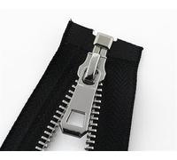 ININOSNP Accesorios de Costura Cremalleras metálicas platinadas: adecuadas for Ropa, Calzado, Bolsillos y Accesorios, 1 Unidad(Nero,75cm)