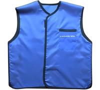 ININOSNP Delantal de Plomo para Rayos X Chaleco de Plomo Protector contra Rayos X Azul Delantal de Plomo(0.125mmpb,60x60cm)