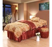 ININOSNP Dobladillo Resistente a Las Arrugas Juego de sábanas de Masaje Falda de Cama de Belleza de Microfibra(Brown,70x185cm)