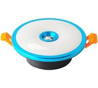 ININOSNP Focos empotrables Redondos de atenuación de Tres Colores Led, focos empotrables COB Modernos de 3W, for Pasillo, Dormitorio, Entrada, Oficina, Tienda(BLU)