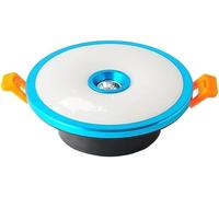 ININOSNP Focos empotrables Redondos de atenuación de Tres Colores Led, focos empotrables COB Modernos de 3W, for Pasillo, Dormitorio, Entrada y Oficina(BLU)