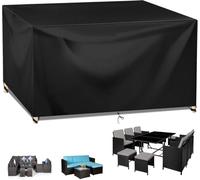 ININOSNP Fundas Impermeables reforzadas Funda Grande for Muebles de Exterior 420D, Especialmente diseñada for sillas y sofás de jardín rectangulares.(180x100x75cm)