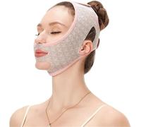 ININOSNP Herramientas para Adelgazar el Rostro Banda de Masaje for Contorno de mejillas, mentón y Cuello en Forma de V: mascarilla Relajante y reafirmante