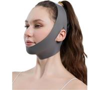 ININOSNP Herramientas para Adelgazar el Rostro Mascarilla Facial V-Line con Correa for la Barbilla: Banda de Belleza for Adelgazar y contornear for Mujeres(Grey 1pc)