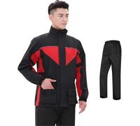 ININOSNP Impermeable plegable impermeable para hombre impermeable para mujer ultraligero plegable impermeable de trabajo grande y largo forrado rompevientos senderismo (XXL)