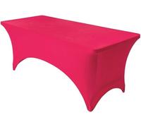 ININOSNP Protección para la Superficie de la Mesa. Los manteles elásticos rectangulares Ajustados Son Ideales for Fiestas, Eventos, Banquetes y Ocasiones al Aire Libre.(Rose Red,4FT 122x76cm)