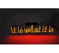 ININOSNP Señalización de neón LED es lo Que es Hecho a Mano Tubo de neón de Vidrio Real Cerveza Bar Tienda de Fiestas 70 * 35 cm