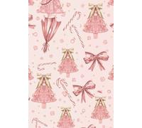 Initial A Coquette Pink Christmas Hardcover Journal 2026: Personalized Monogram Planner & Diary for Girls: Letter "A" Cute Pastel Winter Pattern - 140 ... and Daily Planning (6x9 Inch Hardback)