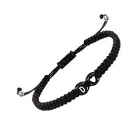Initial Bracelet For Women - Stainless Steel Adjustable Standard Size | Couple Heart Design Charm Bracelet, 26 Letters Initial Jewelry Gift For Boys Girls, Handmade Friendship Bracelets | Gift Use