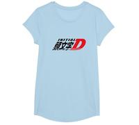 Initial D Manga Main Logo Camiseta, Niñas, Azul Bebé, XS