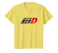 Initial D Manga Main Logo Camiseta, Niños, Limón, 6 años