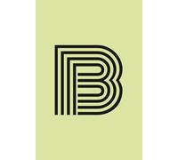 Initial Notebook B: Art Deco Journal with Colorful Cover and Lined Pages, perfect for Notes and Ideas