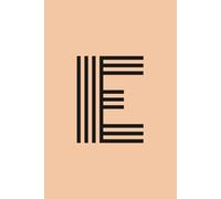 Initial Notebook E: Art Deco Journal with Colorful Cover and Lined Pages, perfect for Notes and Ideas