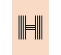 Initial Notebook H: Art Deco Journal with Colorful Cover and Lined Pages, perfect for Notes and Ideas