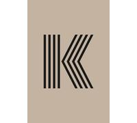 Initial Notebook K: Art Deco Journal with Colorful Cover and Lined Pages, perfect for Notes and Ideas