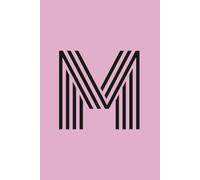 Initial Notebook M: Art Deco Journal with Colorful Cover and Lined Pages, perfect for Notes and Ideas