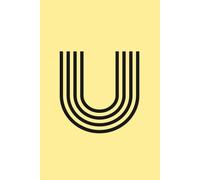 Initial Notebook U: Art Deco Journal with Colorful Cover and Lined Pages, perfect for Notes and Ideas