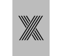 Initial Notebook X: Art Deco Journal with Colorful Cover and Lined Pages, perfect for Notes and Ideas