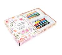 Initiation à l'aquarelle: Conseils et astuces pour des petits moments créatifs et colorés ! Avec une palette de 24 couleurs et un pinceau à réservoir