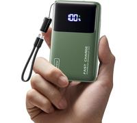 INIU 10000mAh Power Bank, Pequeño 45W Carga Rápida USB C Bateria Externa | Câble USB C Amovible, 45W PD Essentiels de Voyage, Autorisé en Avion, para iPhone 17 16, Xiaomi, Samsung S26, etc.