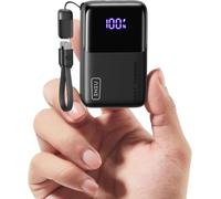 INIU 10000mAh Power Bank, Ultra Mini 45W Carga Rápida Bateria Externa | Cable USB C Desmontable, Apto para Avión, Esenciales de Viaje, Bateria Portatil para iPhone 17 16 Samsung S26 iPad Xiaomi etc