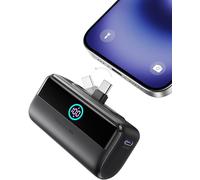INIU 22.5W Carga Rapida Mini Batería Externa, 5500mAh USB C Power Bank Conector Plegable, Cargador Ligera Batería Externa con Pantalla LCD Powerbank para iPhone 16/15/15 Plus/15 Pro MAX Samsung etc