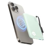 INIU 30W Magnético Power Bank, Ligera 10000mAh Bateria Externa con Certificación Qi2, Mini Cargador Bateria Portátil con USB-C in&out para iPhone16/15/14/13/12/Pro/Max, Mochila Viaje Essentials, Verde