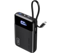 INIU Power Bank, Pequeño 22.5W 20000mAh Bateria Externa con Cable USB-C Integrado, USB C In&out PD3.0 QC4.0 Carga Rapida Bateria Portatil para iPhone 15 14 13 12 Pro MAX Samsung S22 S21 S20 iPad etc