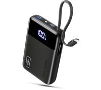 INIU Power Bank, Pequeño 22.5W 20000mAh Bateria Externa con Cable USB-C Integrado, USB C In&out PD3.0 QC4.0 Carga Rapida Bateria Portatil para iPhone 15 14 13 12 Pro MAX Samsung S22 S21 S20 iPad etc