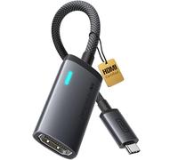 INIU Adaptador USB C a HDMI 4K @ 60 Hz, Adaptador USB Tipo C a HDMI Compatible con MacBook Pro, iPad Pro, iPhone 17 16 Pro MAX, Pixelbook, Surface Pro, DELL, XPS, Galaxy, y más