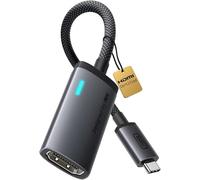 INIU Adaptador USB C a HDMI, Certificación HDMI Oficial con LED Inteligente, 4K@60Hz Compatible con Puertos Thunderbolt 3/4, MacBook Neo iMac Portátil iPad iPhone Samsung Steam Deck Monitor Gaming HDR
