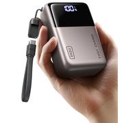 INIU Banco de energía de Carga rápida de 100 W, el Cargador portátil más pequeño de 25000 mAh de Alta Capacidad para Laptop, Paquete de 3 Puertos con Cable USB C Desmontable para Viajes, Camping